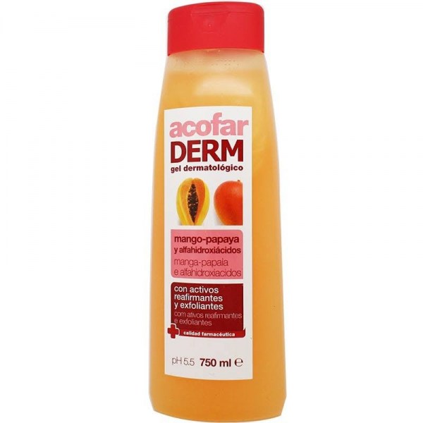 acofarderm gel mango y papaya 750 ml