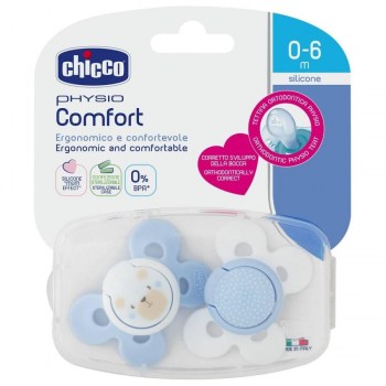 chupete silicona chicco physio comfort nino 0 6