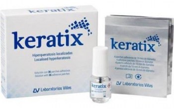 keratix solucion 3 gr 36 parches adhesivos