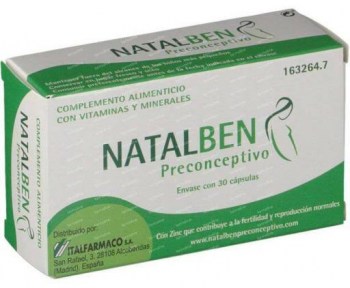 natalben preconceptivo 30 capsulas